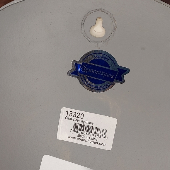 Spoontiques Owl Welcome Stepping Stone Outdoor or Indoor Decor 9.5" - Picture 3 of 4